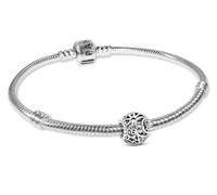 PANDORA Set regalo bracciale da donna con ciondolo sole, luna e stelle, argento 925, gioielli senza tempo e moderni, confezione multiprodotto 21476 20 cm