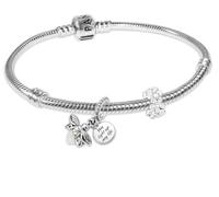 PANDORA Set regalo con bracciale in argento da donna Firefly and Daisy Starter Set con due ciondoli, deliziosa idea regalo, gioielli moderni 68633 21 cm