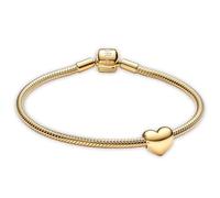 PANDORA Set regalo per donna: braccialetto a cuore Be Love, color oro, idea regalo romantica, gioielli amorevole 68578 18 cm