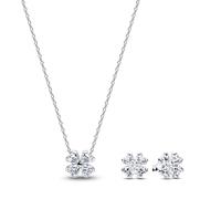 PANDORA Set regalo per donna, collana e orecchini, confezione multiprodotto