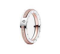 PANDORA Signature Anello con logo bicolore e pavé, 60