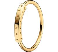 PANDORA Signature - Anello con logo in oro 14k