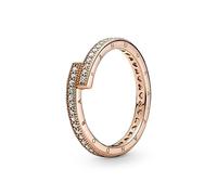 Pandora Anello in bronzo delicatoLogoa cuori 189491C01 52 mm