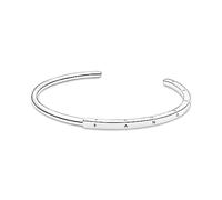 PANDORA Signature Bracciale aperto I-D in argento Sterling, 3