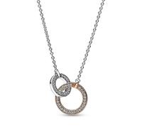 PANDORA 382778C01-45 Collana a cerchi intrecciati