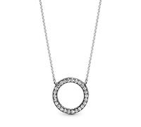 PANDORA Signature - Collana doppio cerchio reversibile