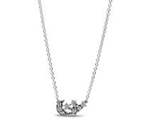 Pandora Sparkling Moon & Star Collier Necklace 392991C01-45 - Sterling Silver, Cubic Zirconia, 45cm
