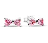 ORECCHINI FIOCCO LUMINOSO ROSA GRANDE DONNA PANDORA