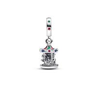 Pandora Sterling silver Enamel Mixed stone Red 793586C01 Pendente