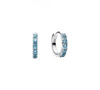 Pandora Timeless 293849C01 - Orecchini Huggie in argento sterling con zirconi, 11,8x10,82,2 mm, Argento sterling, Nessuna pietra preziosa