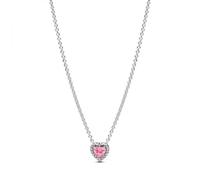 PANDORA Timeless 398425C02-45 collana con cuore rosa