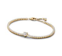 PANDORA Timeless 560041C01-20 - Bracciale da tennis in argento sterling placcato oro 14 carati e zirconi, 20 cm, 20 cm, Argento sterling, Zirconia cubica