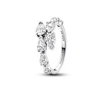 PANDORA Timeless Anello a fascia scintillante in argento Sterling con zirconia cubica trasparente, 58