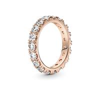 PANDORA Timeless Anello Eternity con riga brillante in argento con zirconia cubica trasparente, 54