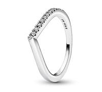 PANDORA Anello senza tempo Wish in argento sterling con zirconia cubica trasparente 54