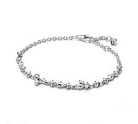 PANDORA Timeless Bracciale a catena Herbarium Cluster in argento Sterling con zirconia cubica trasparente, 16