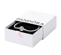 PANDORA Timeless Bracciale in maglia snake in argento Sterling con zirconia cubica trasparente, 16