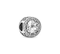PANDORA Timeless Ciondolo in argento astratto con zirconia cubica trasparente, Sparkling Fascino D'Argento
