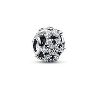 PANDORA Timeless Ciondolo in argento Sterling Herbarium Cluster con zirconia cubica trasparente, Ciondolo Rotondo