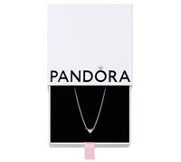 PANDORA Timeless Collana con cuore in argento Sterling con zirconi cubici trasparenti, Collana