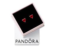 ORECCHINI A LOBO CUORI ROSSI DONNA PANDORA