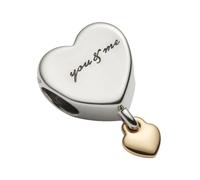 Pandora - Tu & Io Charm Cuore Con 14K - - Accessories - Donna - Grigio - ONE SIZE