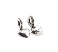 Pandora - Zio e Nipote Cuore Diviso Dangle - - Accessories - Donna - Grigio - ONE SIZE