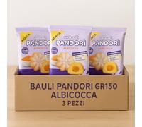 Pandorì Soffici Ripieni All’Albicocca, Dolci Monoporzione Da 150g, Confezioni Da 3, 6 O 12 Pezzi, Ideali Per Colazione, Merenda, Soffice Con Cuore Fruttato Cremoso (3 Pezzi x 150g)