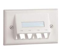 PANDUIT CFPHSL4IW Placca Per 4 Mini-Com Bianca