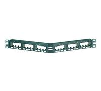 Panduit cppa24fmwbly Pannello di permutazione - Baia di ingresso (Nero, Acciaio Inox