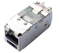 Panduit Mini-Com ® TX6 (TM) 10 GIG (TM) Shielded Jack Module - Tg Style - Adattatore per Cavo, Grigio, RJ-45