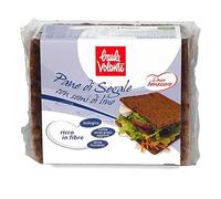 Pane di segale integrale con semi di lino