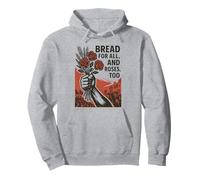 Pane per Tutti e Anche Le Rose Felpa con Cappuccio