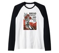 Pane per Tutti e Anche Le Rose Maglia con Maniche Raglan