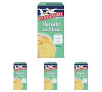 Paneangeli Amido di Mais, Pronto per l’Uso, Ideale per Torte di Pasta Morbida, Cake e Biscotti e per Addensare Creme Budini e Salse, Prodotto Vegano, Astuccio da 250 g Complessivi (Confezione da 4)