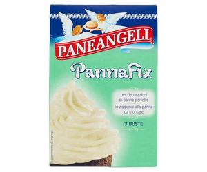 Paneangeli Pannafix, Preparato per Mantenere la Panna Montata, Stabilizzante per Panna Montata da Aggiungere alla Panna, Garantisce Decorazioni di Panna Perfette, Vegano, Astuccio 3 Buste da 10 g