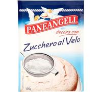 Paneangeli Zucchero al Velo, Zucchero a Velo per Decorare le Superfici di Dolci in Modo Semplice e Delicato e per Preparare Glasse, Zucchero Impalpabile con Amido di Mais, Vegano, Busta da 125 g