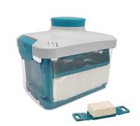Paneer Press - Scolapiatti regolabile per cagliata di soia con vassoio antigoccia, rimuove facilmente l'acqua dal paneer, gadget da cucina per la casa, efficiente paneer Maker per una consistenza