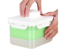 Paneer Press Tool, Cheese Drainer Maker, Easy Water Removal, Compact Firming Strainer, Perfect for Home Kitchen, Indian Cooking, Meal Prep, 15.5x13.5x13.5cm Green