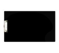 Panel acr lico portapapeles de 11 x 17 con clip de perfil bajo negro