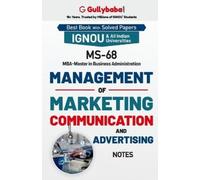 Panel Gullybaba MS-68 Management of Marketing Communication and Adve (Tascabile)