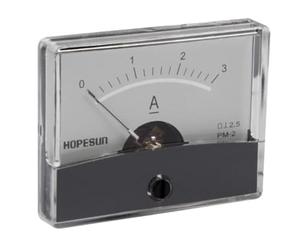 Panel Meters & multimeters 139944 analogico corrente Panel Meter, 60 mm di larghezza x 47 mm altezza, 3 Amp, DC