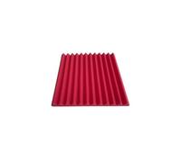 Paneles acústicos 24PCS Absorption Treatment Wall Panel Sound Foam Sponge Acoustic Protective Soundproof 30x30x2.5cm(Red,Normal Density)