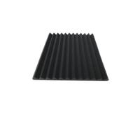 Paneles acústicos 24PCS Absorption Treatment Wall Panel Sound Foam Sponge Acoustic Protective Soundproof 30x30x2.5cm(Black,Normal Density)