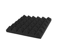 Paneles acústicos 24Pcs Acoustic Foam Panels Studio Soundproof Sponge 12" X12"X2" Noise Absorption Treatment Pad Ceiling Wall Sticker(Black)