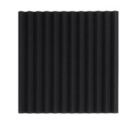 Paneles acústicos 24pcs Acoustic Foam Studio Sound Proofing Protective Sponge Absorption Wedge Tiles Soundproof Wall Panel 30x30x2.5cm(Black,Normal Density)