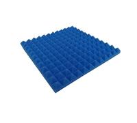 Paneles acústicos 24PCS Studio Acoustic Foam Sponge Sound Proof Noise Insulation High Density Soundproofing Wall Panels 30x30x2.5cm(Blue,High Density)