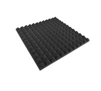 Paneles acústicos 24PCS Studio Acoustic Foam Sponge Sound Proof Noise Insulation High Density Soundproofing Wall Panels 30x30x2.5cm(Black,Normal Density)