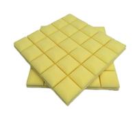Paneles acústicos 3pcs Wall Soundproof Foam Panel Home Decor Acoustic Sound Stop Absorption Soundproofing for KTV Audio Studio Room 50x50x5cm(Yellow)