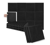 Paneles acústicos 52 Pack Acoustic Foam Panels Large Sound Proof for Walls Wedge Soundproof Wall 1 X 12 Inches